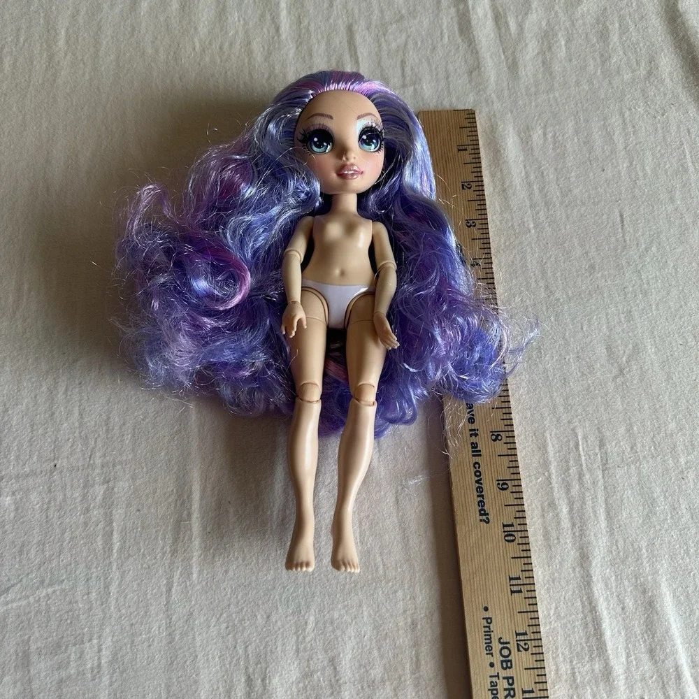 Rainbow High Winter Break Violet Willow Purple Articulated Fashion Nude Doll